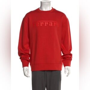 678 Men's Ferrari Crewneck Sweatshirt Size Large Color Red